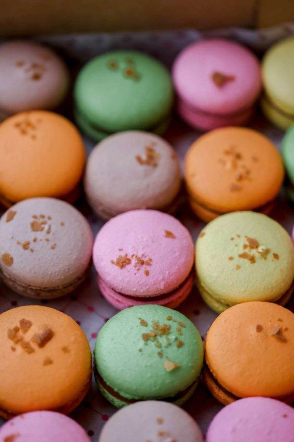 Macarons or love from first bite.