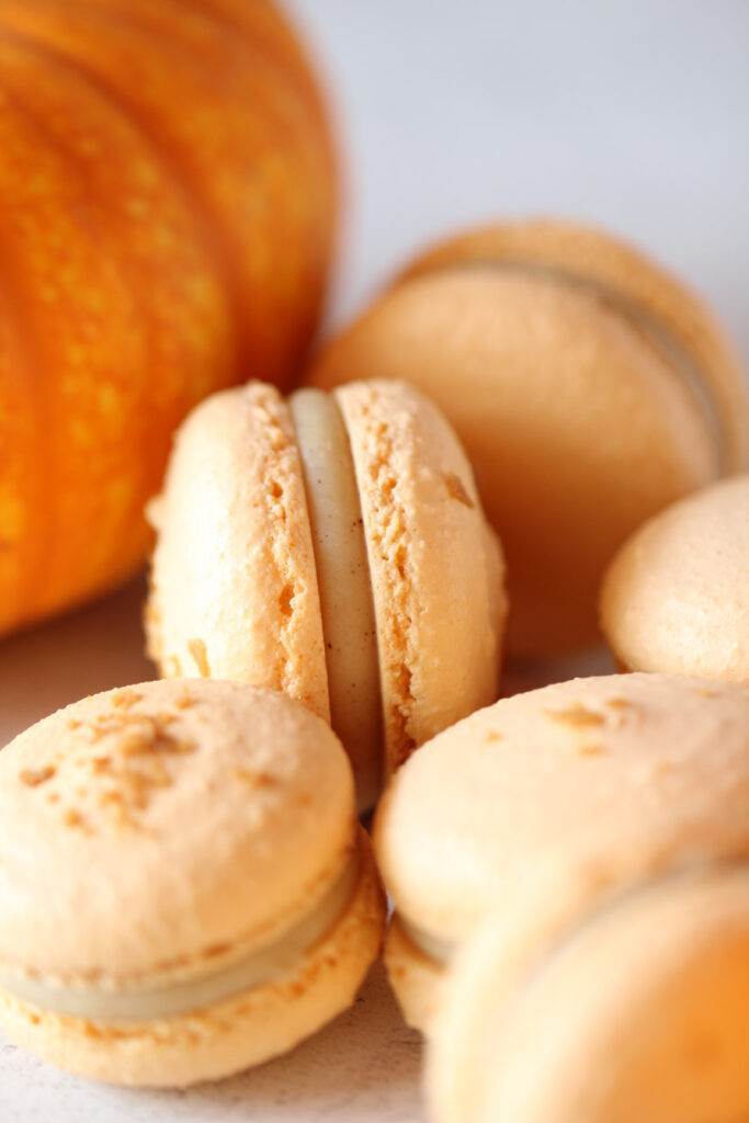 pumpkin pie macarons