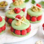 Pistachio Ispahan Macarons