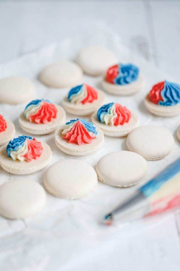 Fourth Of July Macarons