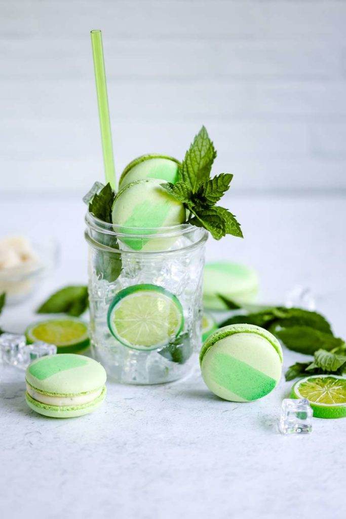 Mojito macarons