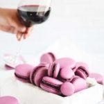 red wine macarons