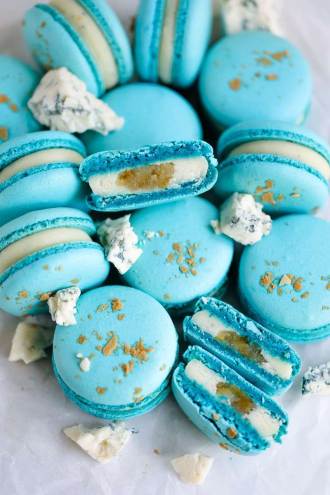 Gorgonzola Pear Macarons