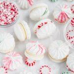 peppermint macarons