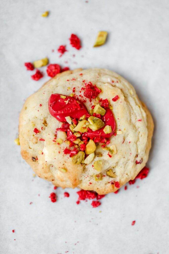 pistachio raspberry cookies