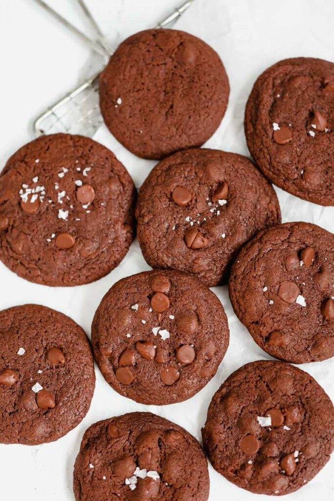 Double Chocolate Chip cookies